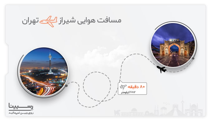 مسیر هوایی پروازهای شیراز به تهران مدت زمان پرواز از شیراز به تهران